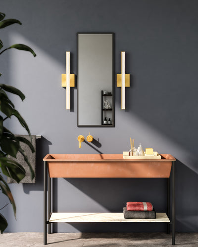 Saphir 34-in Aluminum Vanity Light