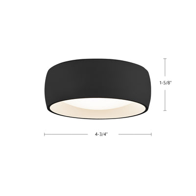 Savile 4-in Aluminum Flush Mount