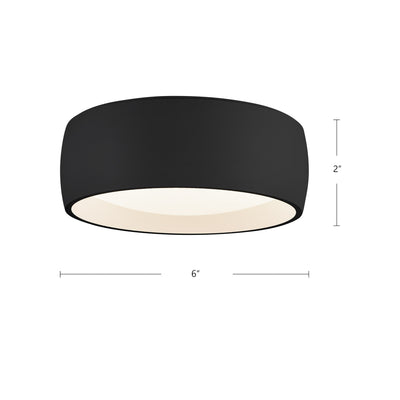 Savile 6-in Aluminum Flush Mount
