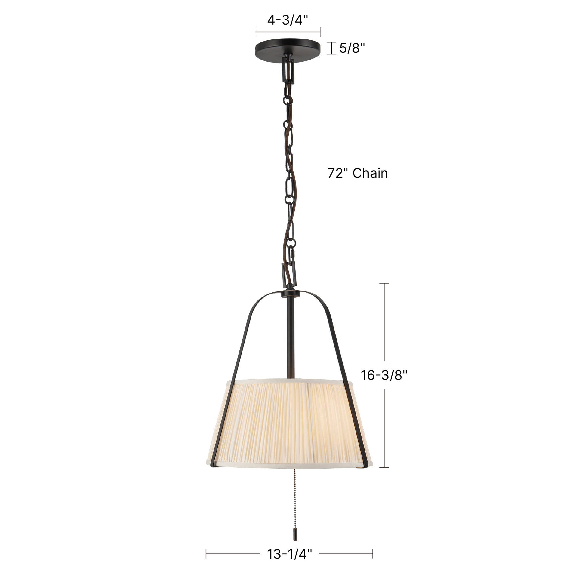 Scout 13-in Steel Pendant