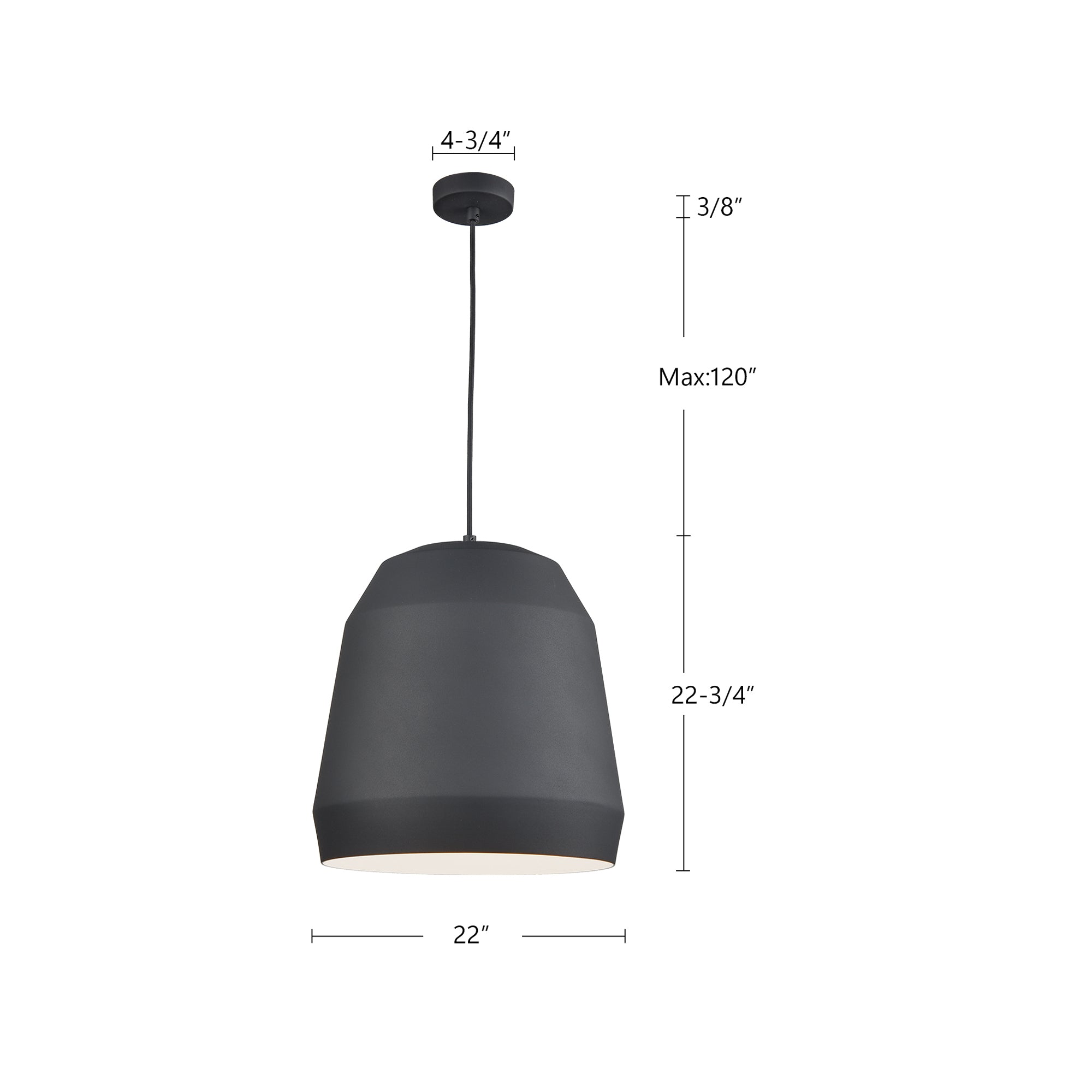 Sedona 22-in Aluminum Pendant