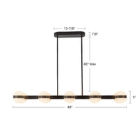 Selene 4-ft Aluminum Linear Pendant