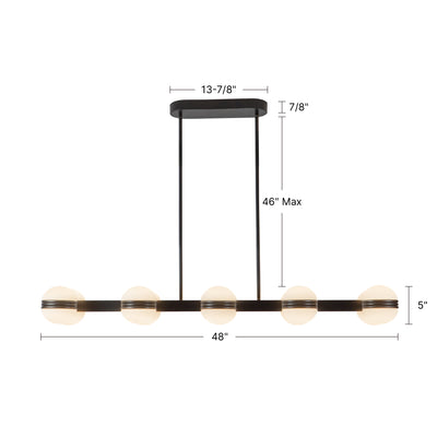 Selene 4-ft Aluminum Linear Pendant