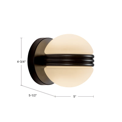 Selene 5-in Aluminum Steel Wall Sconce