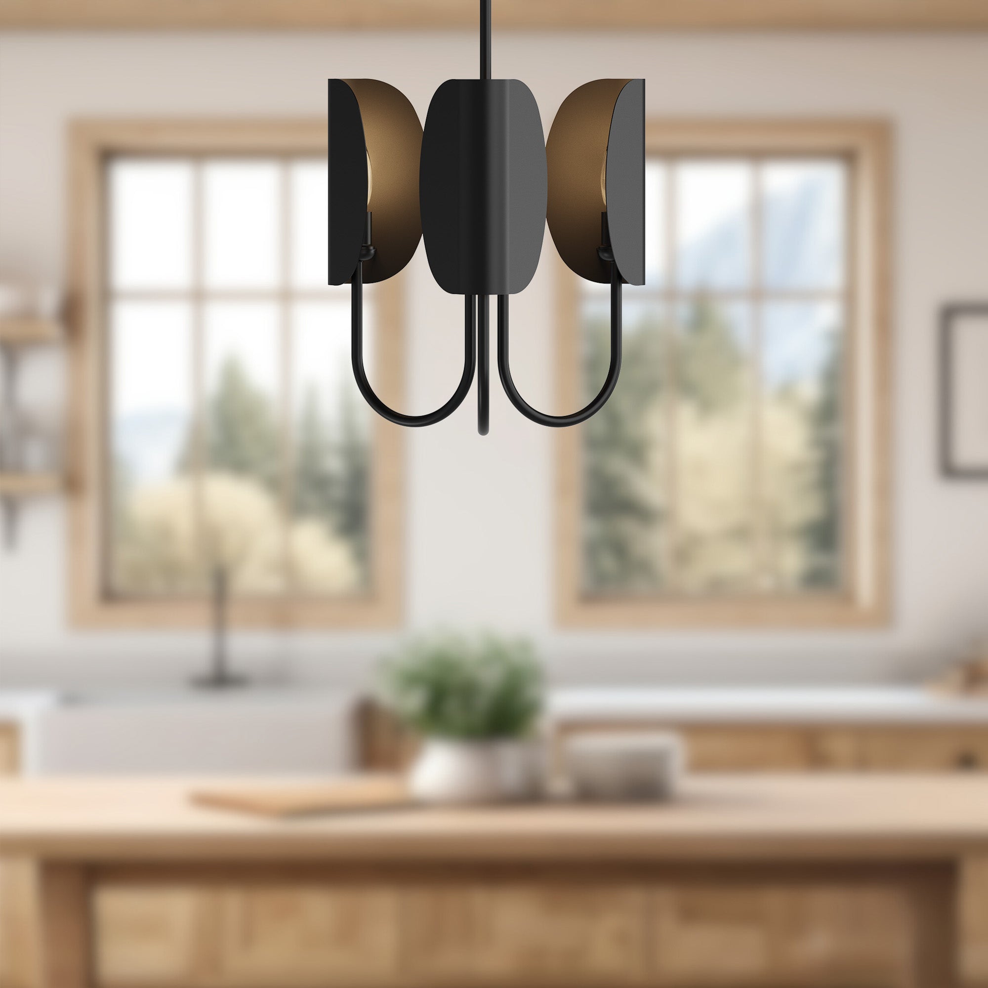 Seno 15-in Steel Chandelier