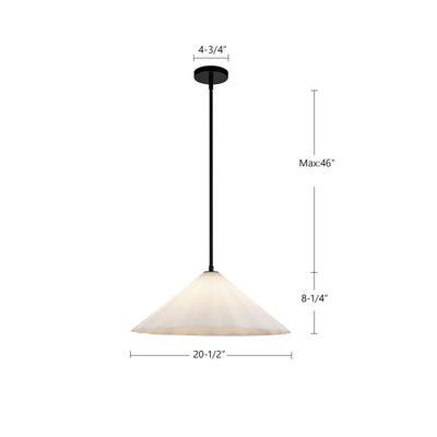 Serena 20-in Steel Pendant