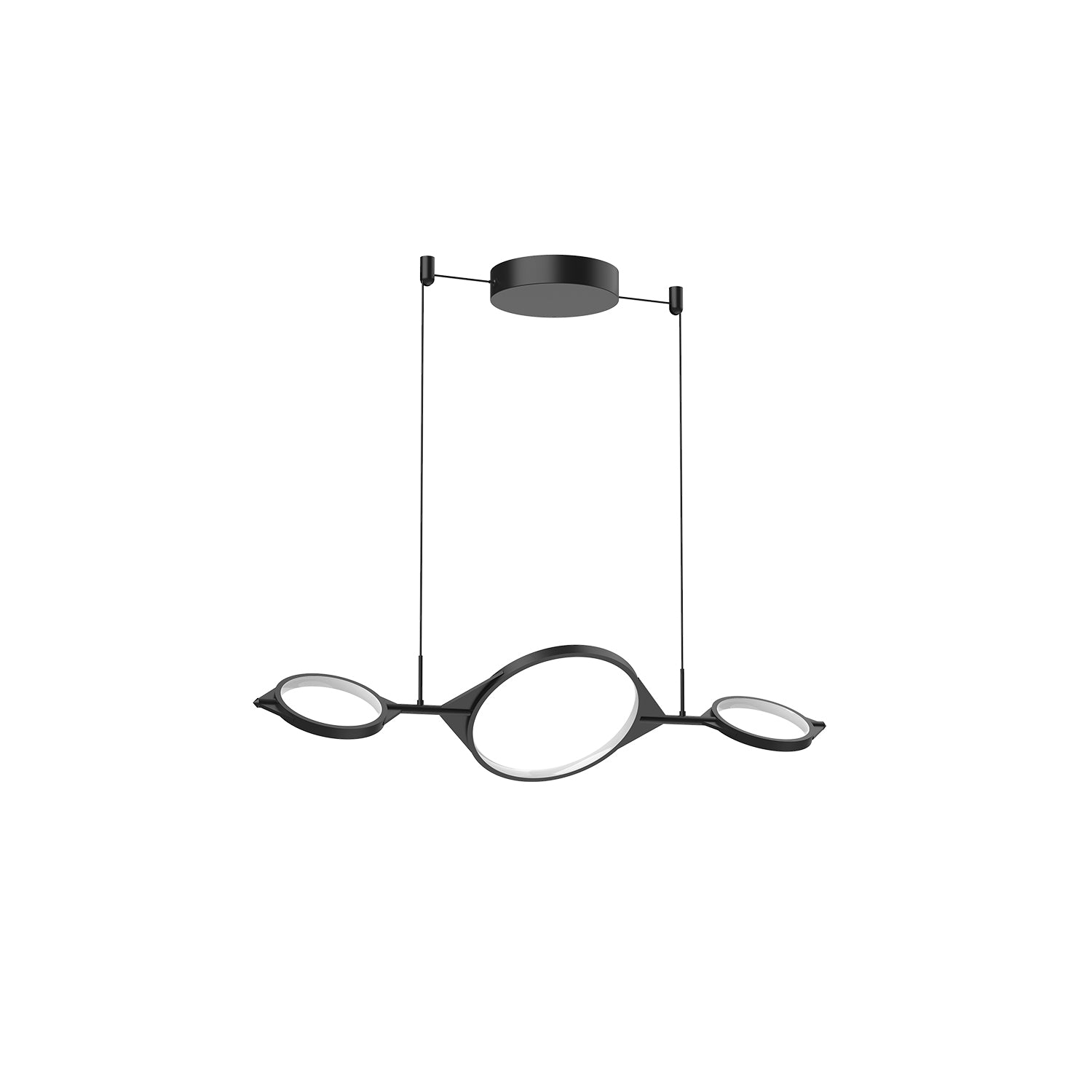 Serif 34-in Aluminum Linear Pendant