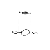 Serif 34-in Aluminum Linear Pendant