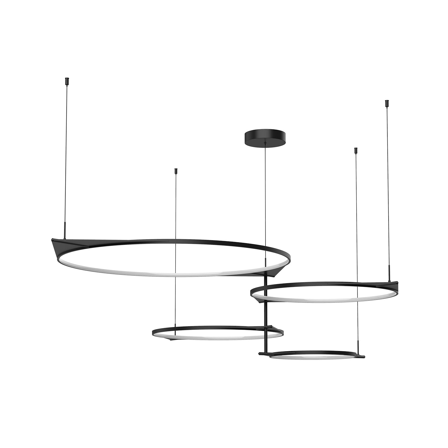 Serif 36-in Aluminum Multi Pendant
