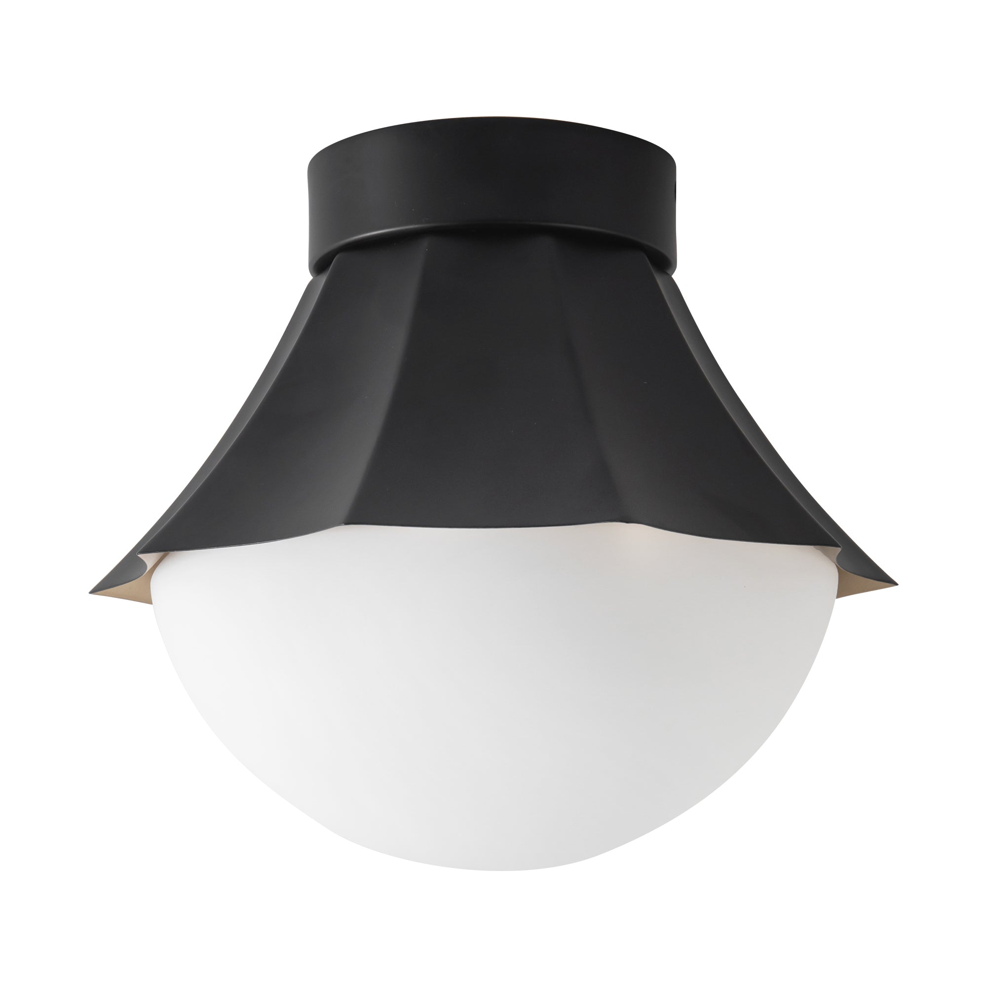 Shelton 12-in Steel Semi-Flush Mount