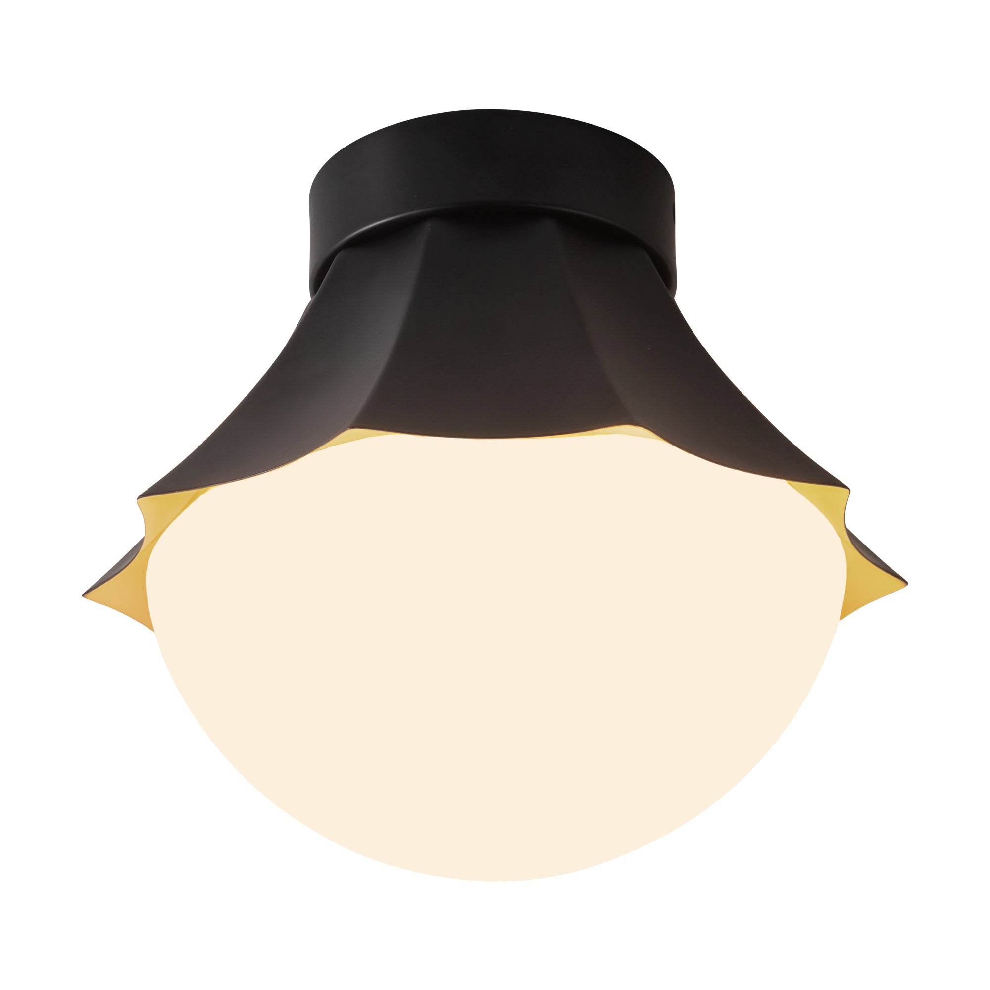 Shelton 12-in Steel Semi-Flush Mount