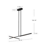 Shift 48-in Aluminum Linear Pendant