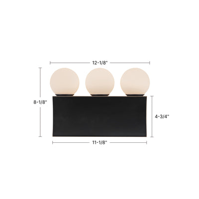 Sinclair 12-in Steel Vanity Light