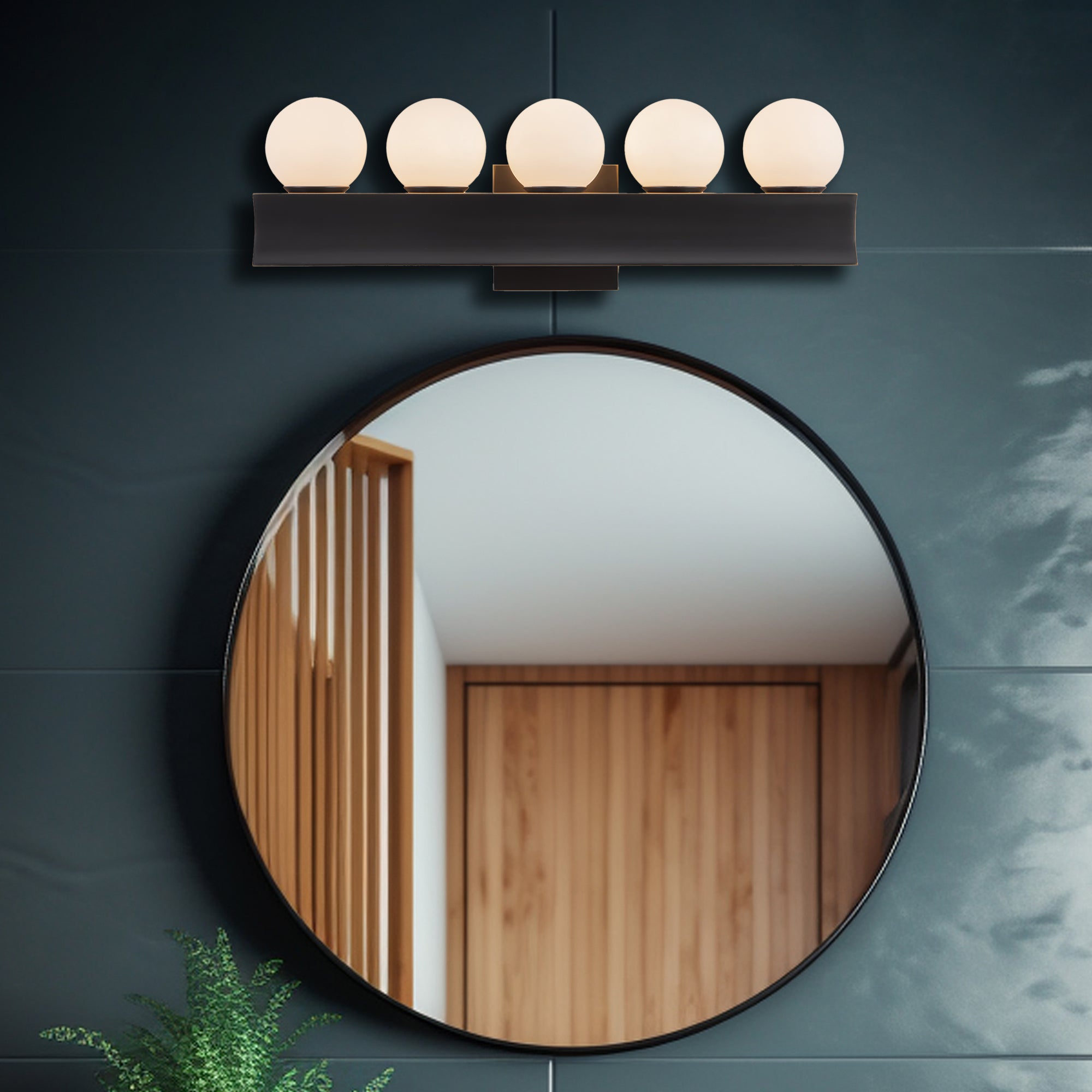 Sinclair 21-in Steel Vanity Light