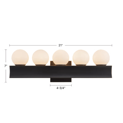 Sinclair 21-in Steel Vanity Light