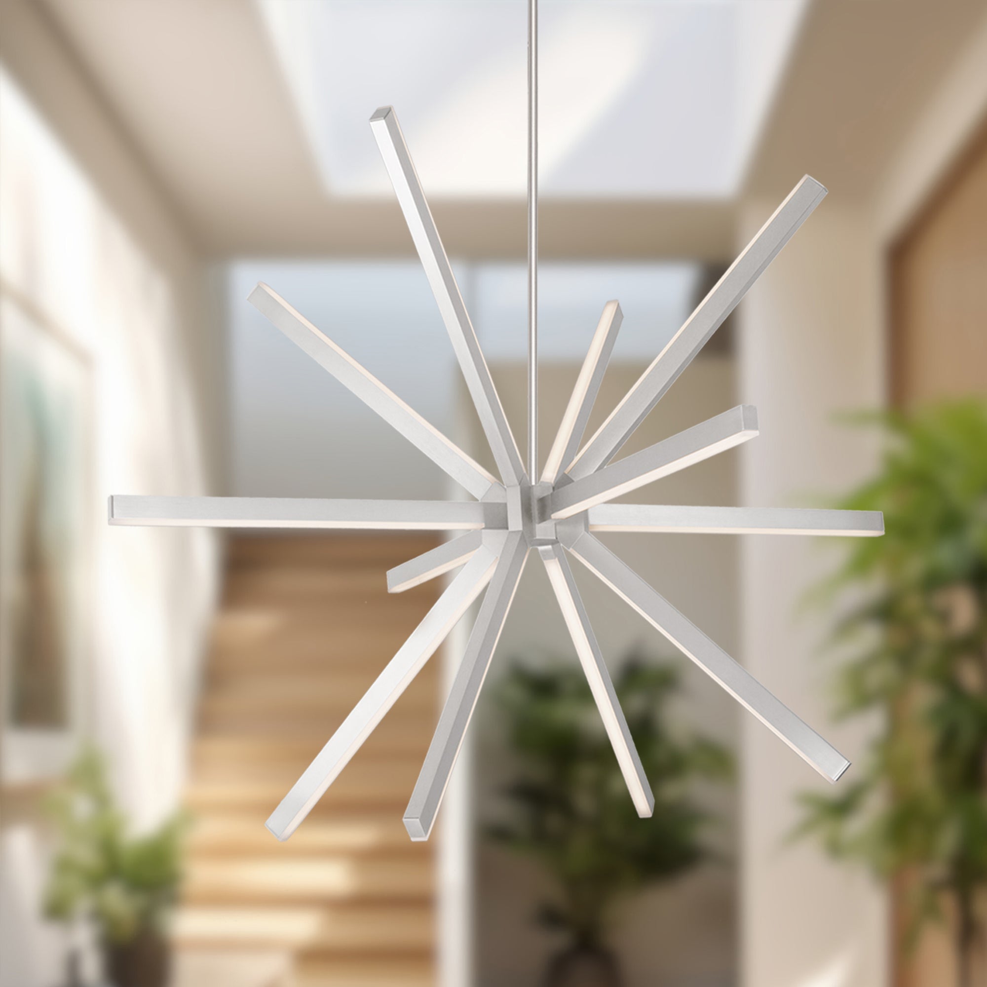 Sirius 48-in Aluminum Chandelier