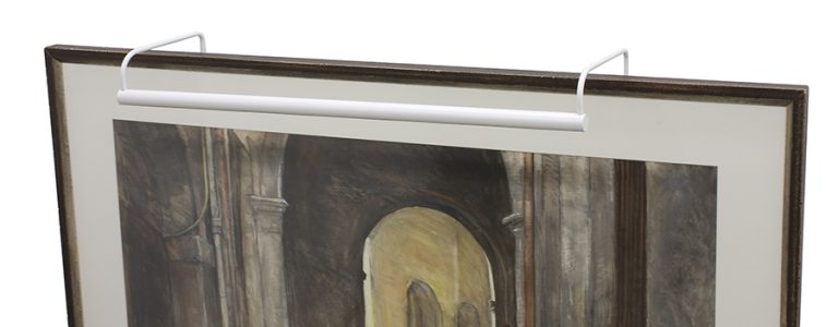 21-inch Slim-Line White Plug-In Picture Light