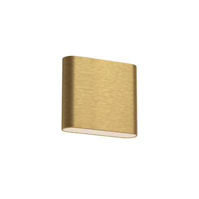 Slate 6-in Brushed Gold Wall Light