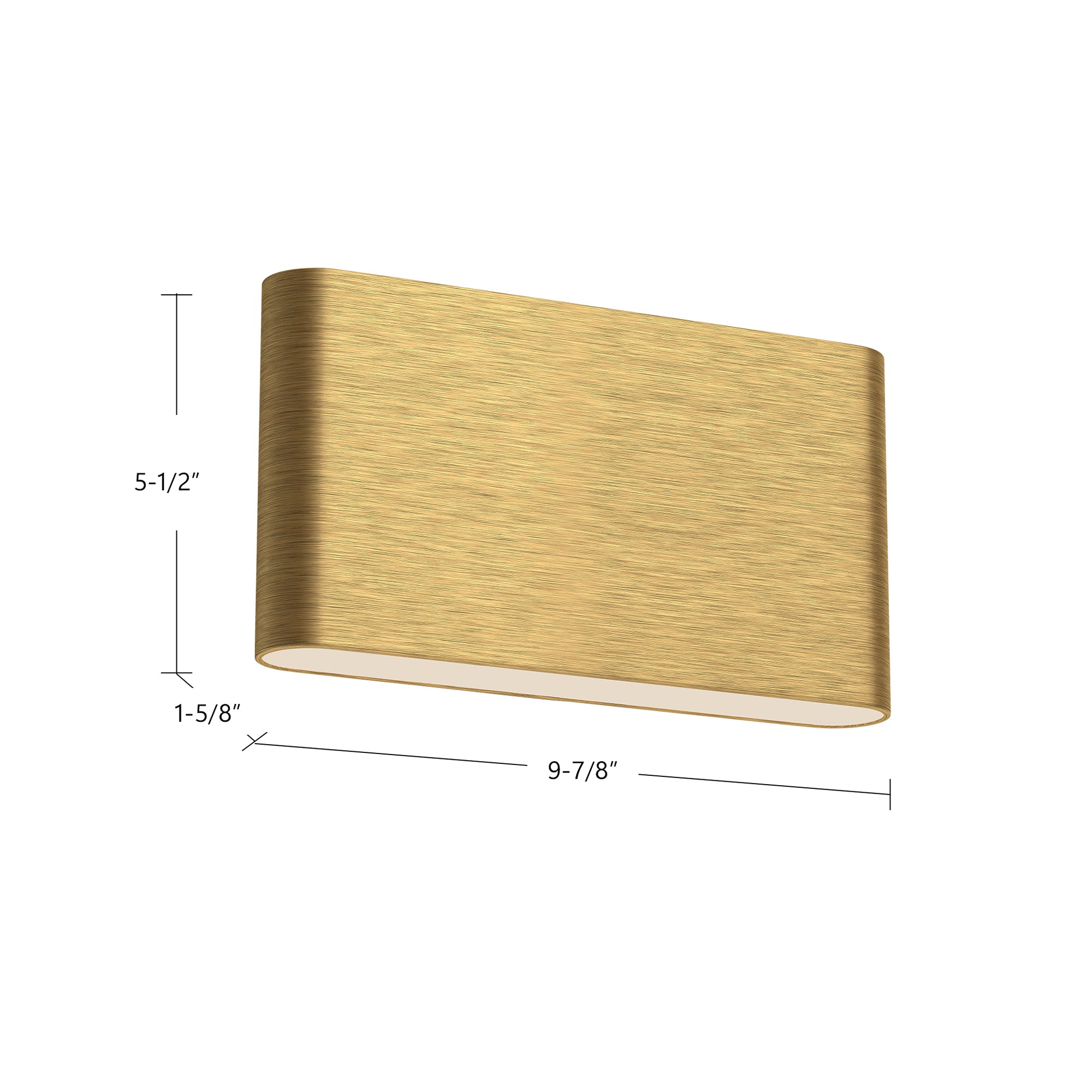 Slate 10-in Aluminum Up & Down Wall Light