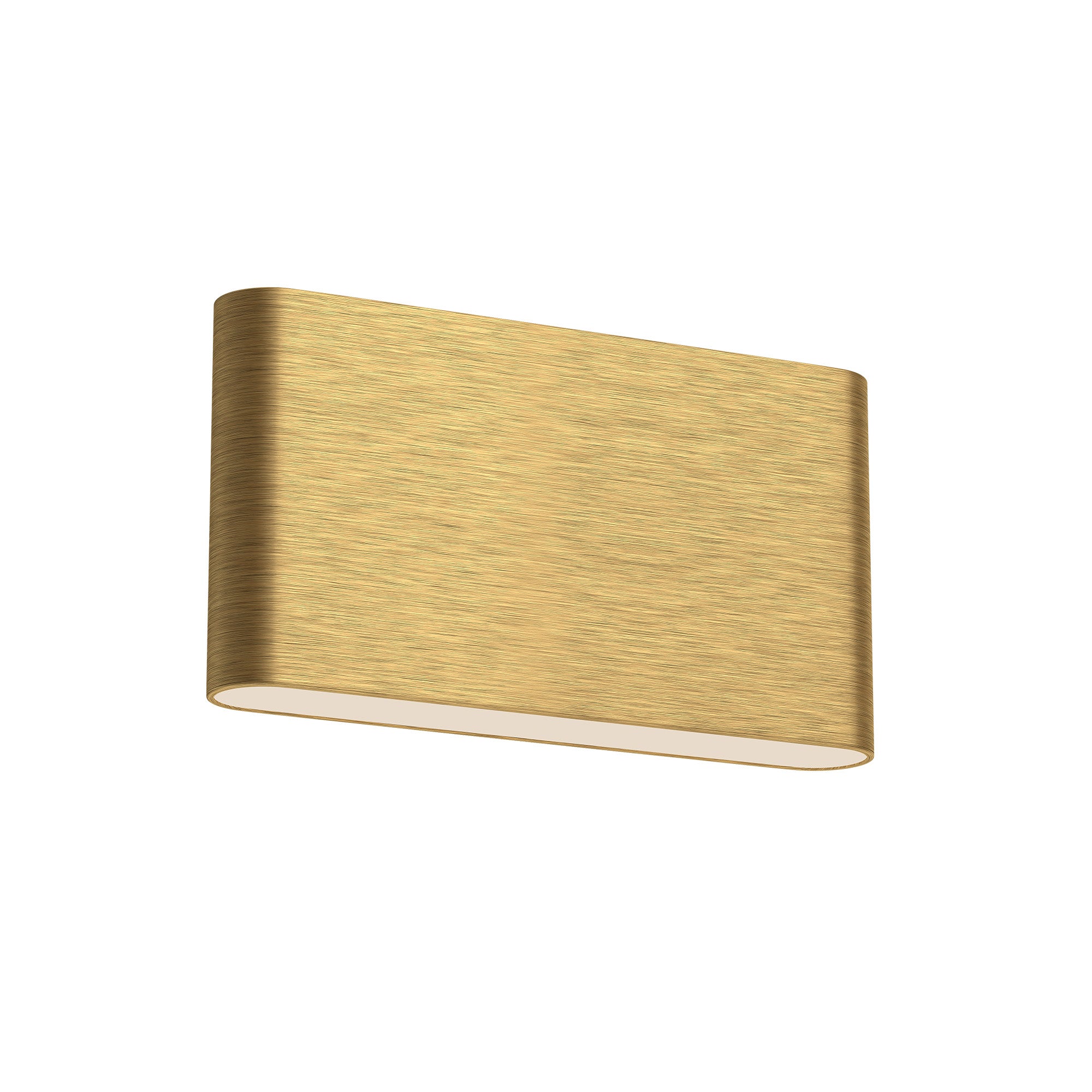 Slate 10-in Steel Brushed Gold Wall Light