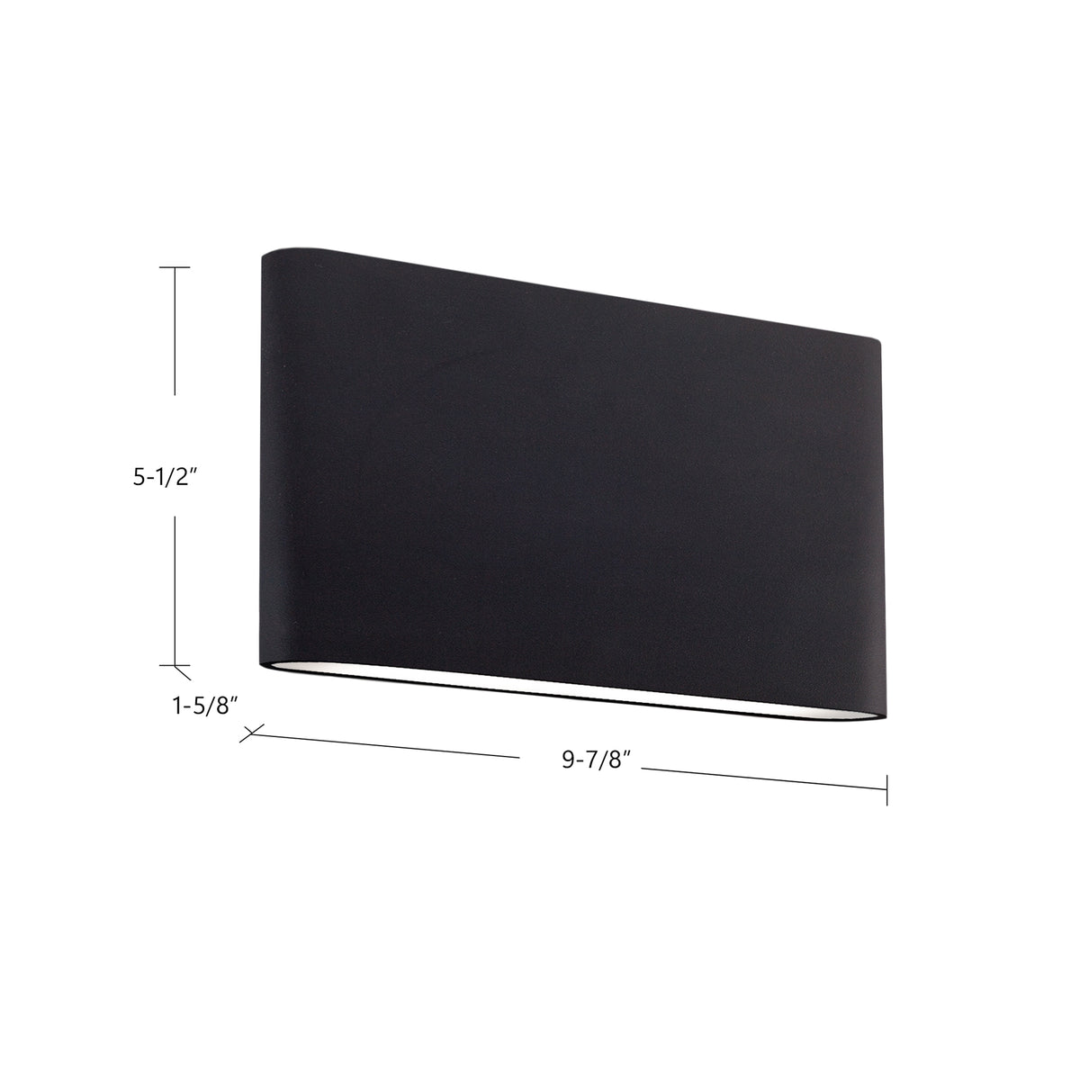 Slate 10-in Aluminum Wall Light