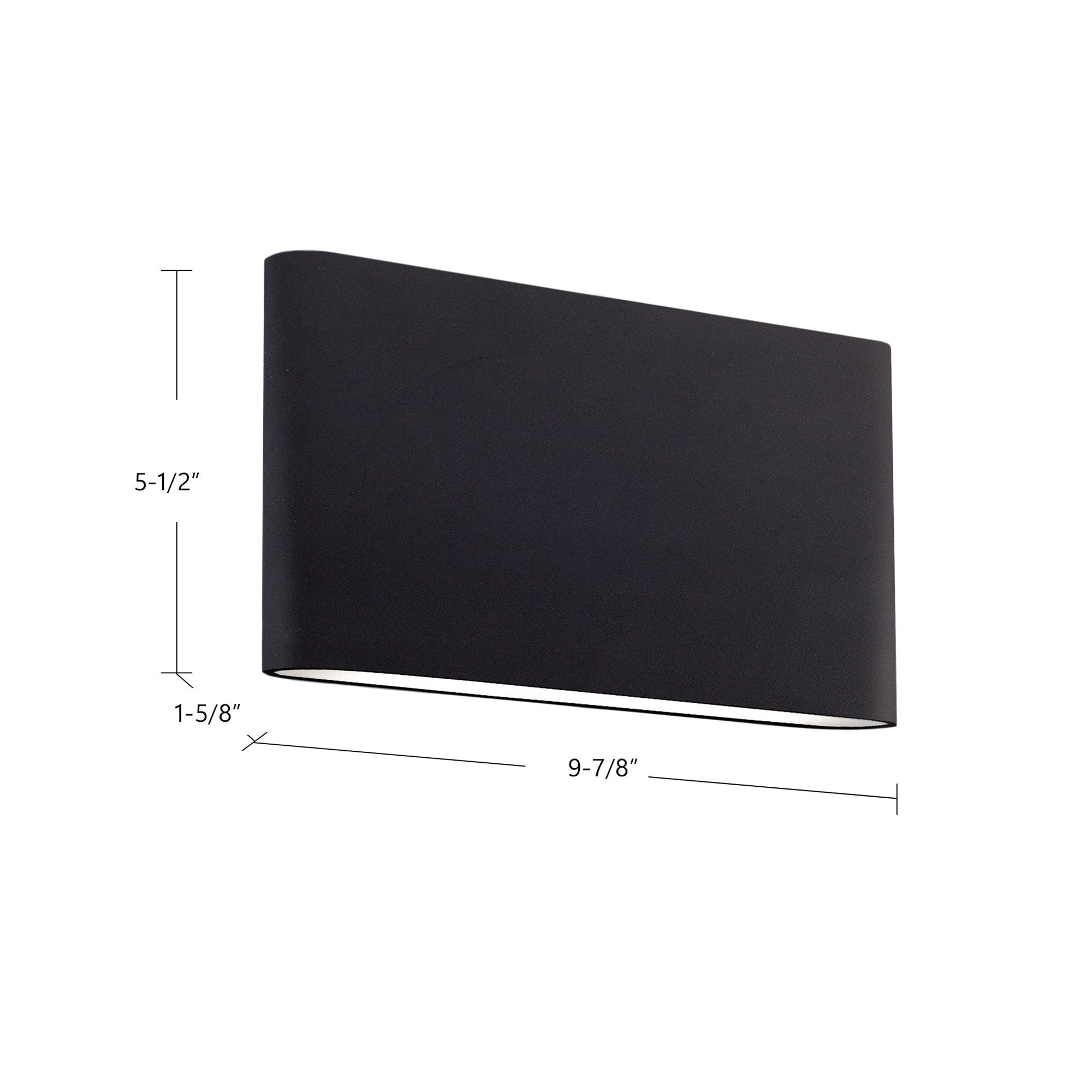 Slate 10-in Aluminum Wall Light