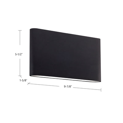 Slate 10-in Aluminum Wall Light