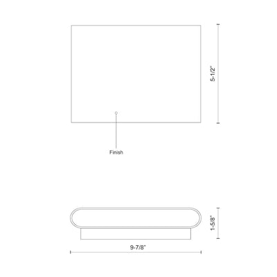 Slate 10-in Aluminum Wall Light