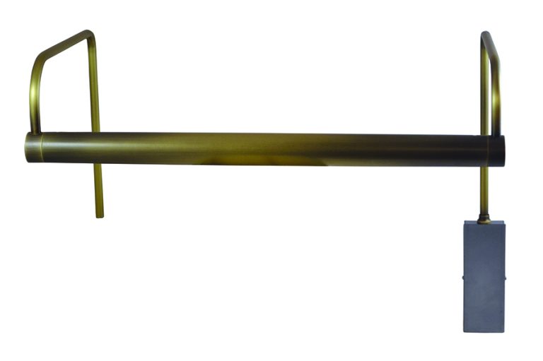 15-inch Slim-Line Antique Brass Plug-In Picture Light