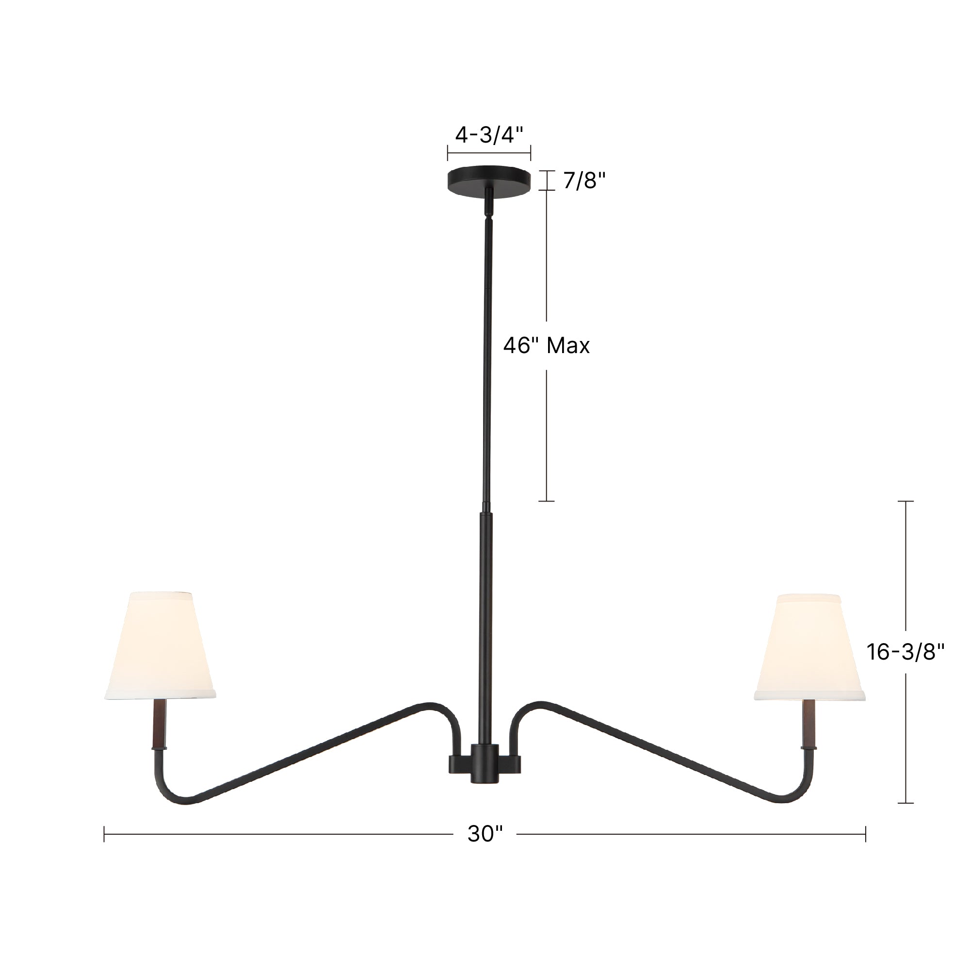 Sloan 30-in Steel Linear Pendant