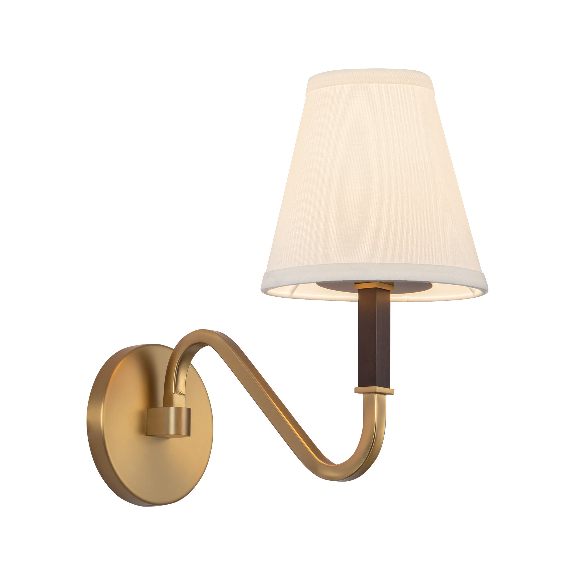 Sloan 12-in Steel Linen Wall Sconce
