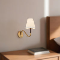 Sloan 12-in Steel Linen Wall Sconce