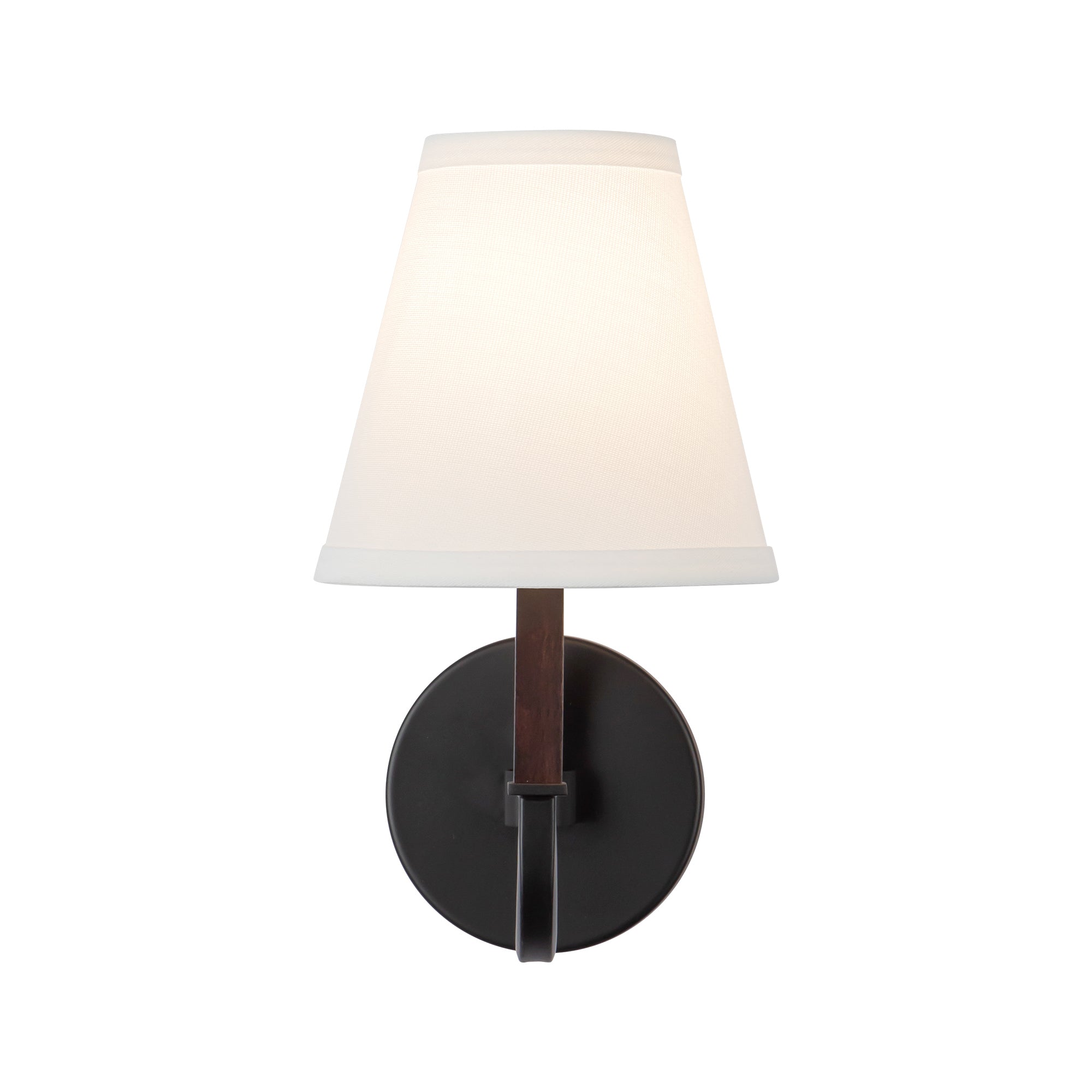 Sloan 12-in Steel Linen Wall Sconce