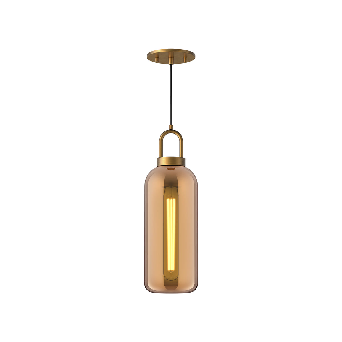 Soji 5-in Steel Pendant