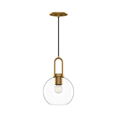 Soji 8-in Clear Glass Mini Socket Pendant