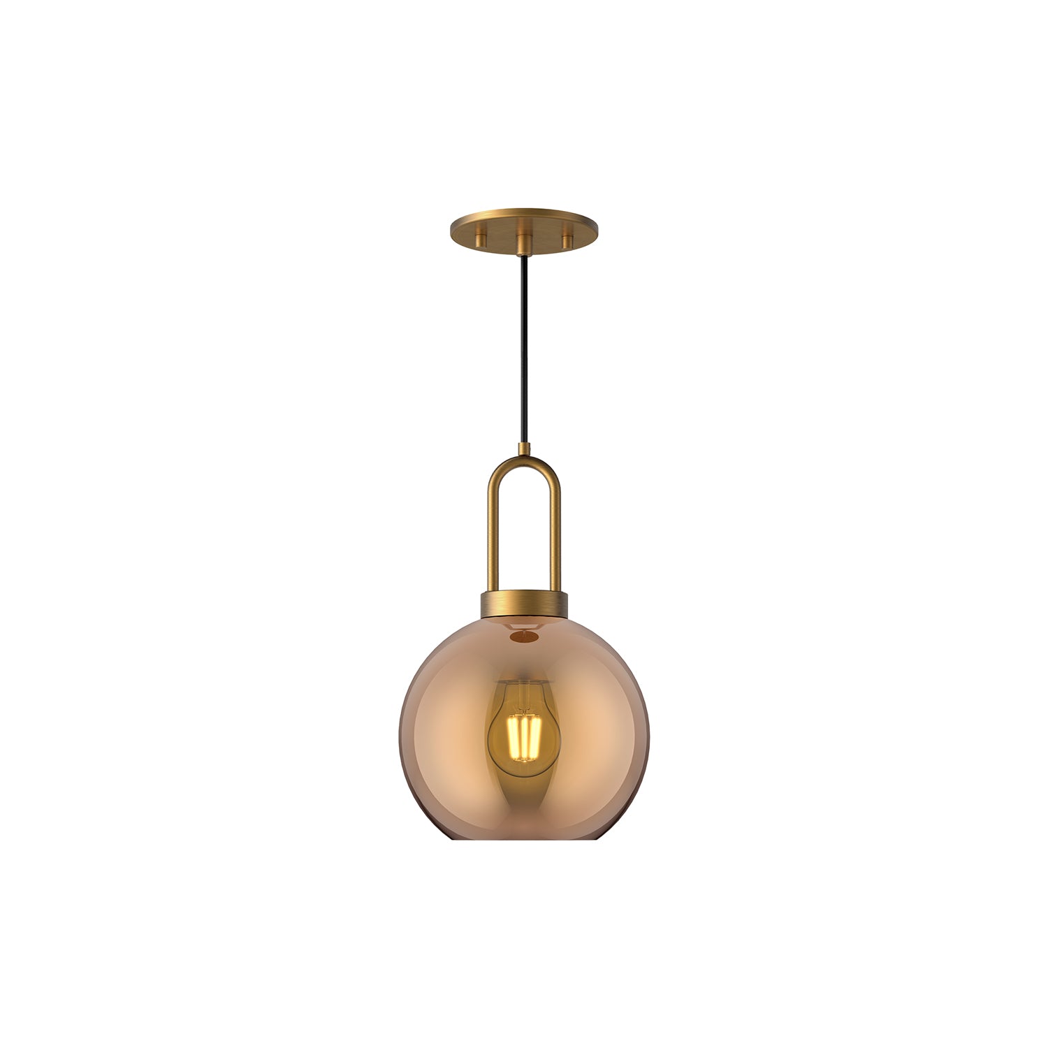 Soji 8-in Clear Glass Mini Socket Pendant