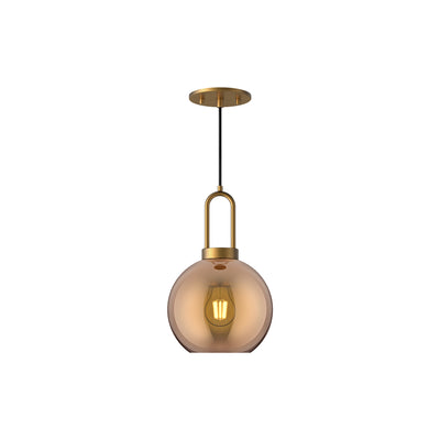 Soji 8-in Clear Glass Mini Socket Pendant
