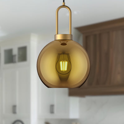Soji 8-in Clear Glass Mini Socket Pendant
