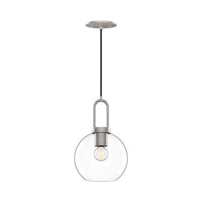 Soji 8-in Clear Glass Mini Socket Pendant