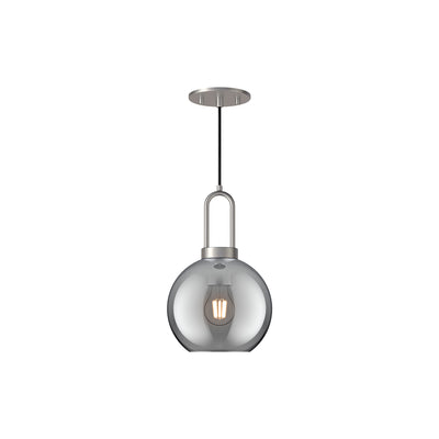 Soji 8-in Clear Glass Mini Socket Pendant