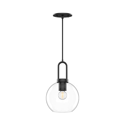 Soji 8-in Clear Glass Mini Socket Pendant