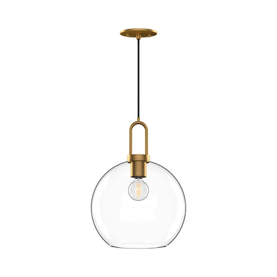Soji 10-in Clear Glass Socket Pendant