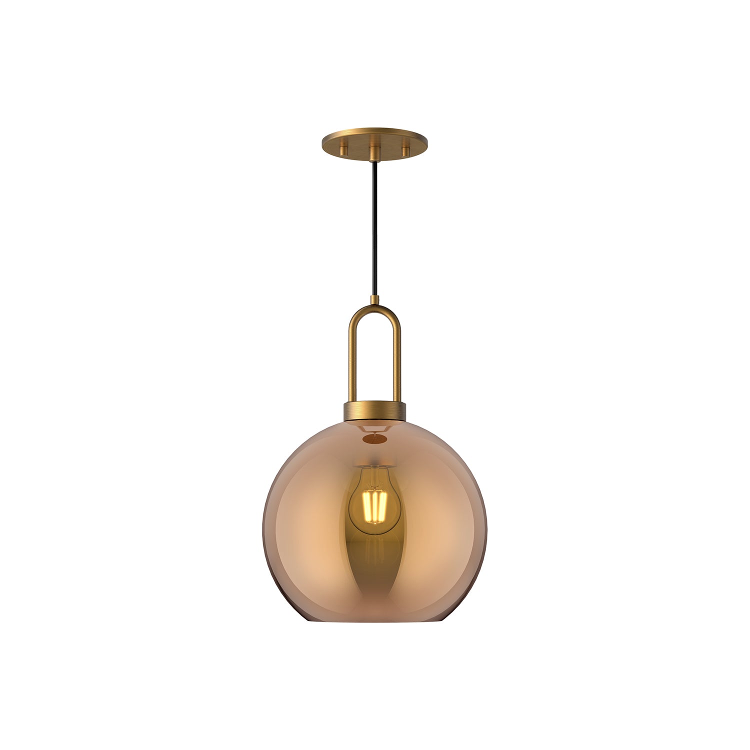 Soji 10-in Clear Glass Socket Pendant