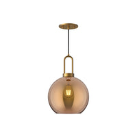Soji 10-in Clear Glass Socket Pendant