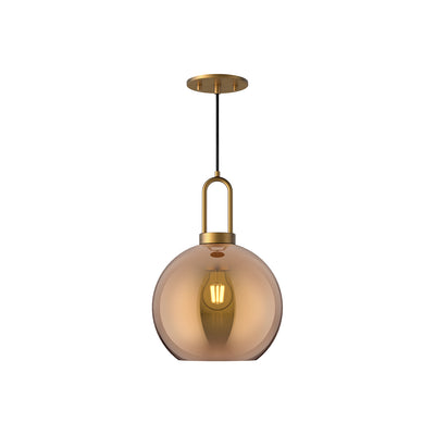 Soji 10-in Clear Glass Socket Pendant