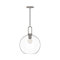 Soji 10-in Clear Glass Socket Pendant