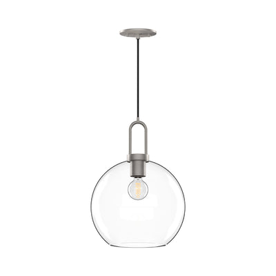 Soji 10-in Clear Glass Socket Pendant