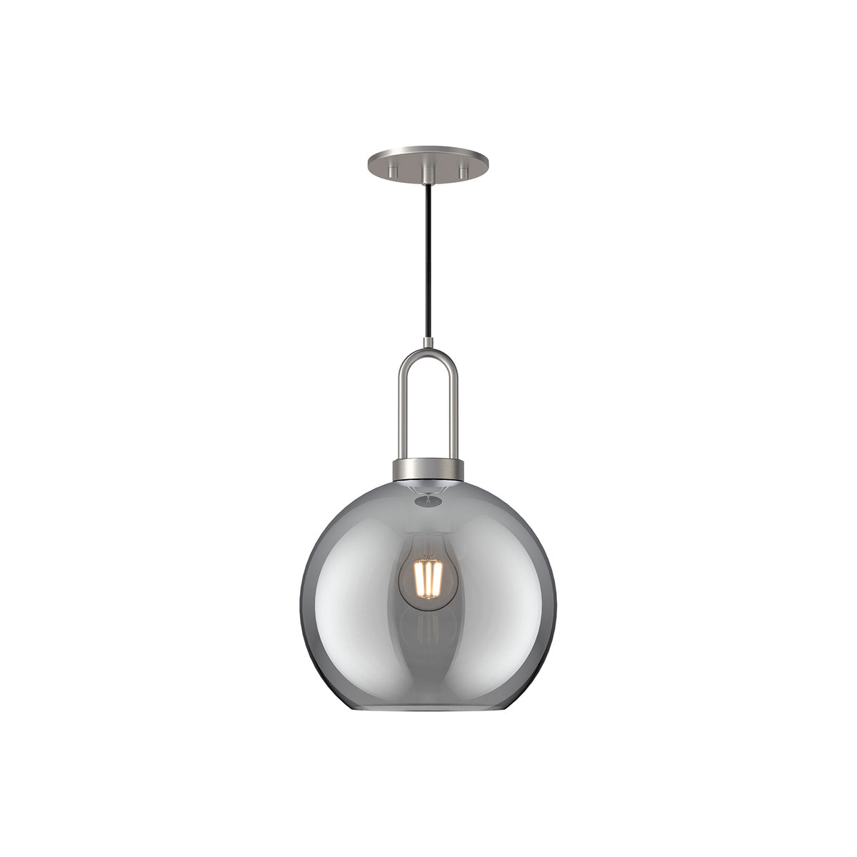 Soji 10-in Clear Glass Socket Pendant
