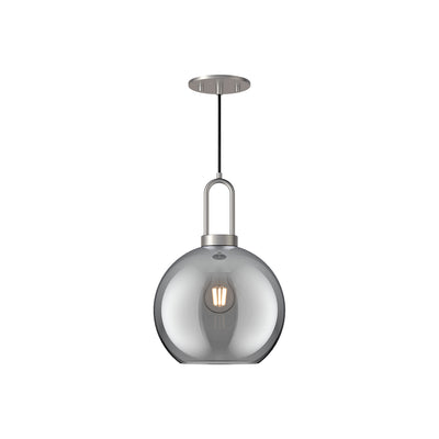 Soji 10-in Clear Glass Socket Pendant