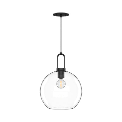 Soji 10-in Clear Glass Socket Pendant